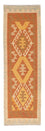 Runner Kelim Rug - Splash - 202 x 62 cm - rust
