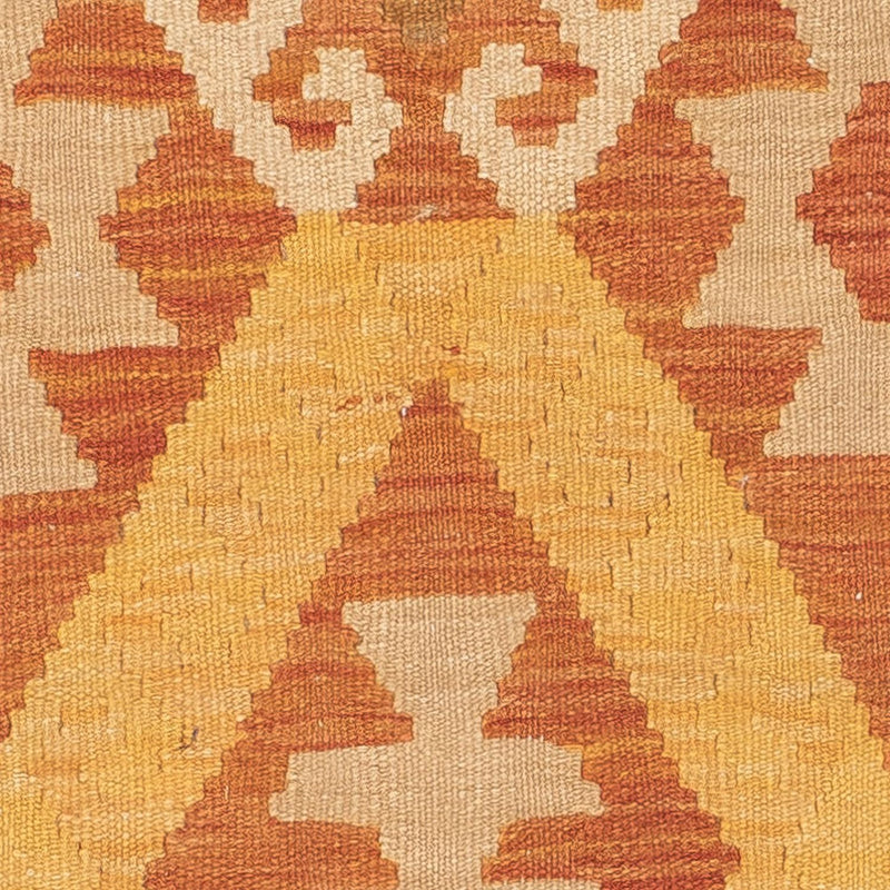 Runner Kelim Rug - Splash - 202 x 62 cm - rust