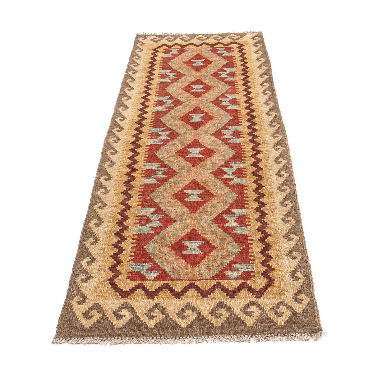 Runner Kelim Rug - Splash - 202 x 64 cm - multicolored