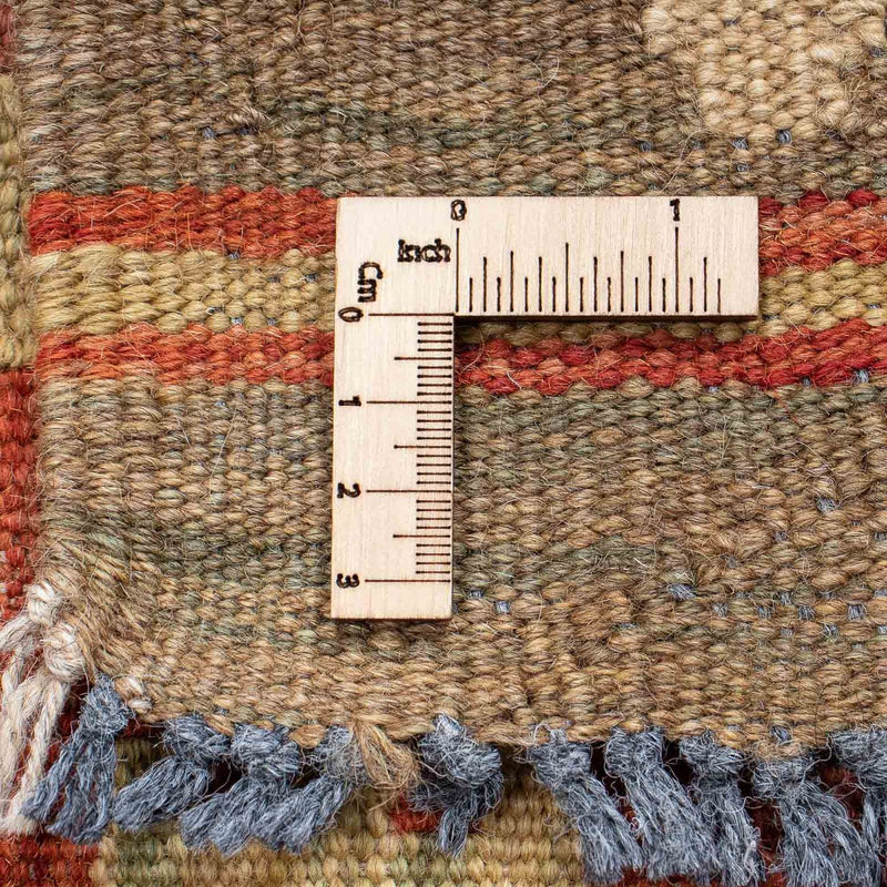 Runner Kelim Rug - Splash - 198 x 68 cm - rust