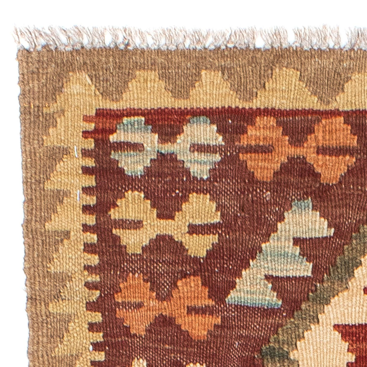 Runner Kelim Rug - Oriental - 192 x 76 cm - brown