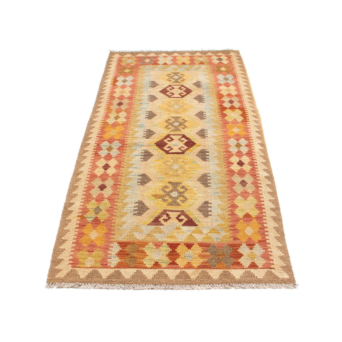 Runner Kelim Rug - Oriental - 195 x 74 cm - beige