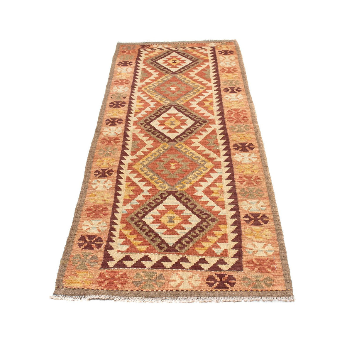 Runner Kelim Rug - Oriental - 204 x 71 cm - beige
