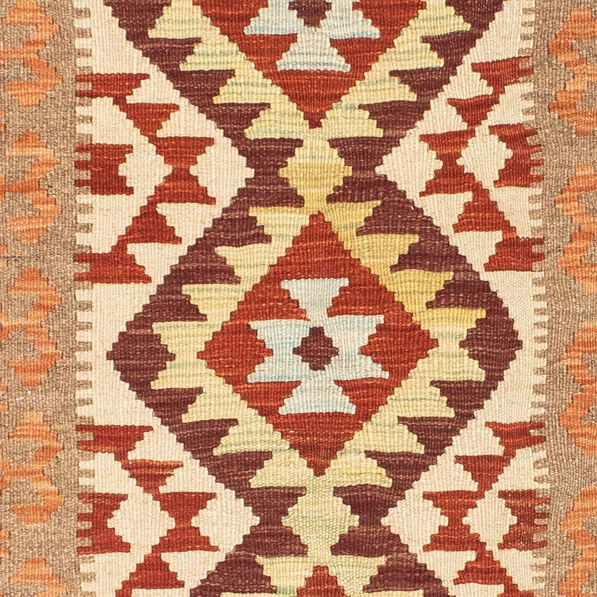 Runner Kelim Rug - Oriental - 199 x 77 cm - beige