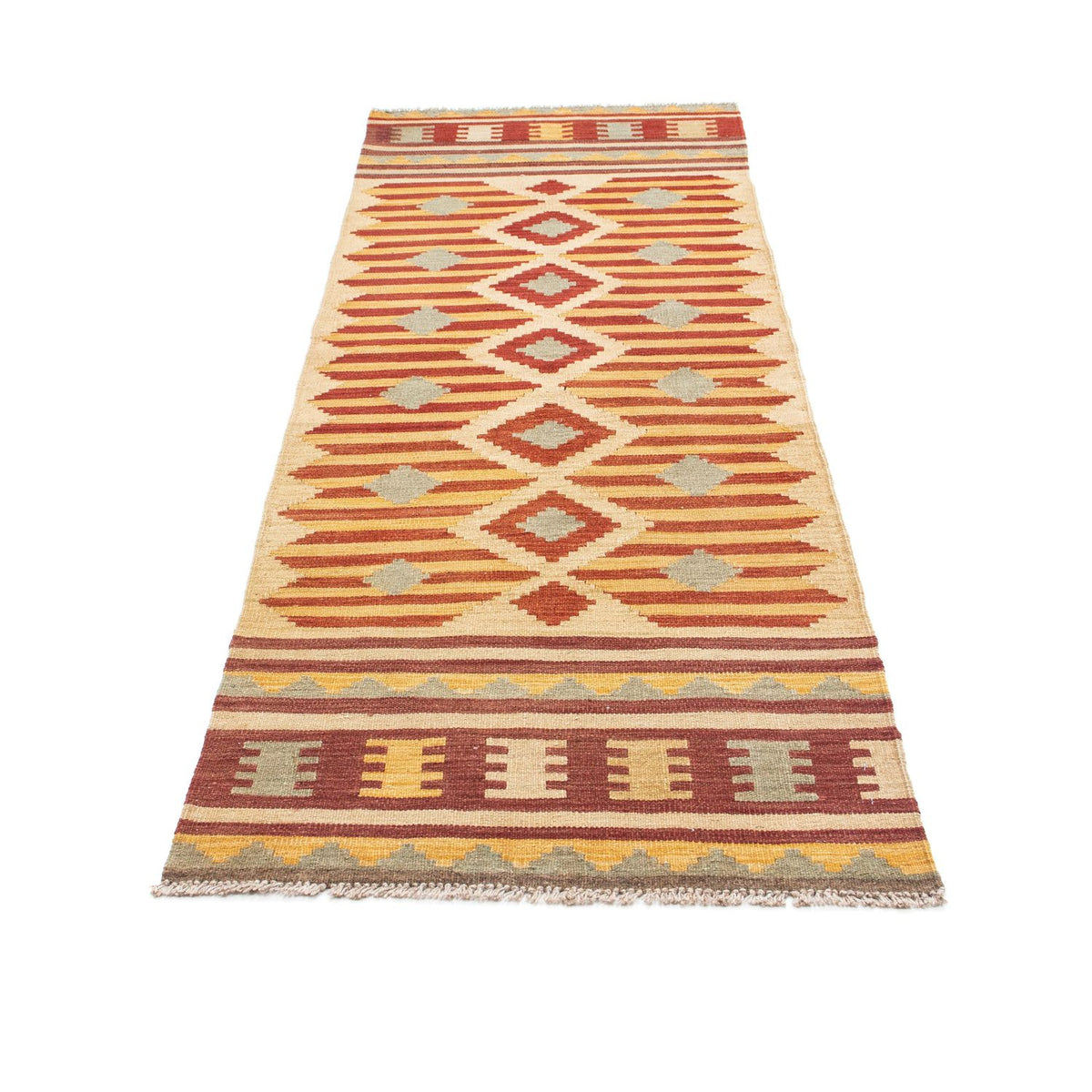 Runner Kelim Rug - Oriental - 207 x 74 cm - beige