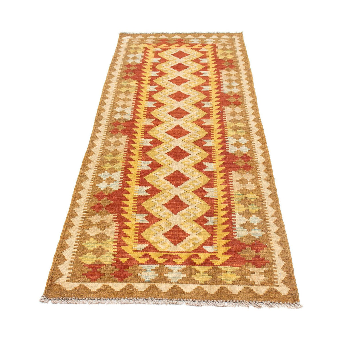 Runner Kelim Rug - Oriental - 202 x 70 cm - beige