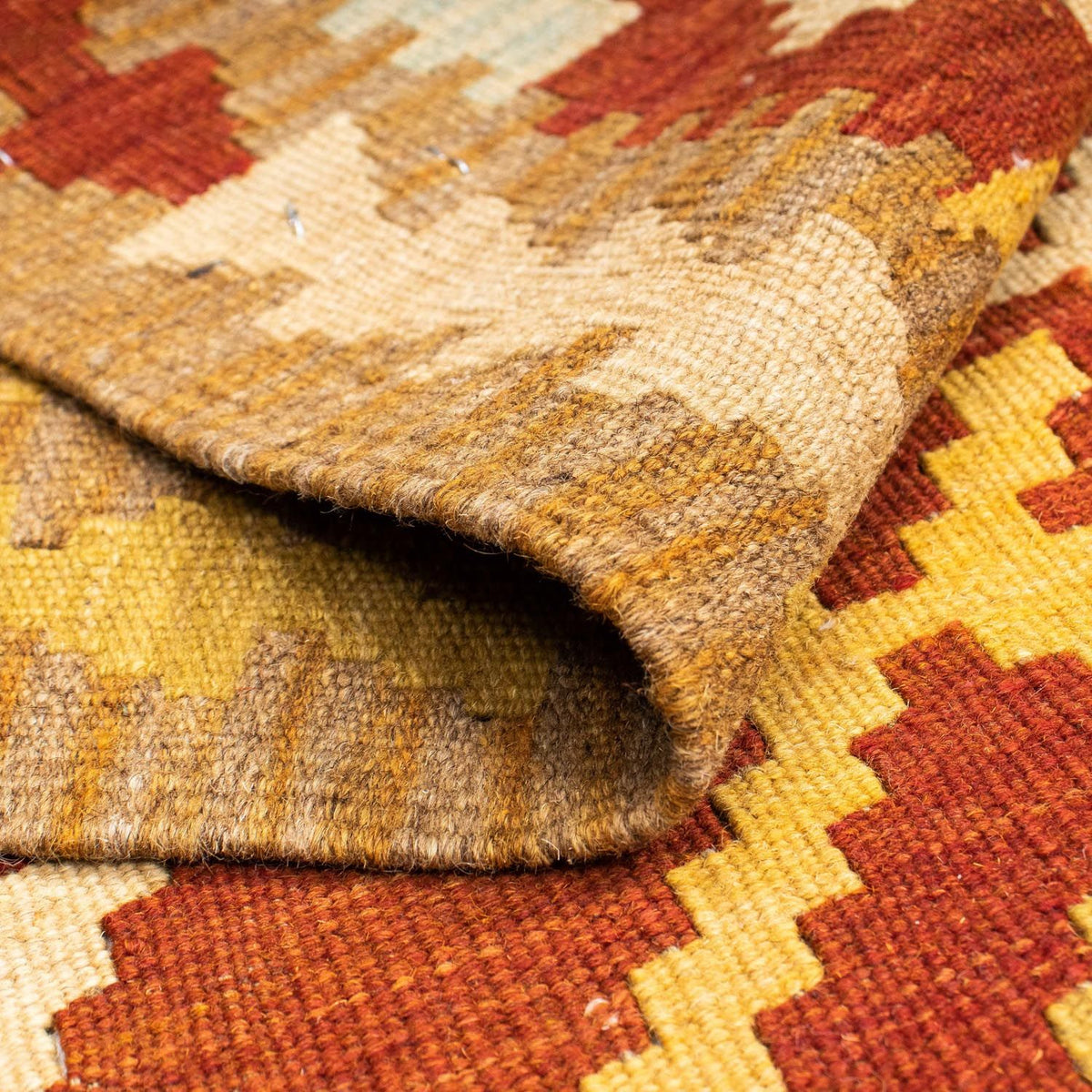 Runner Kelim Rug - Oriental - 206 x 73 cm - rust