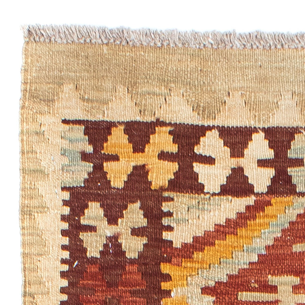 Runner Kelim Rug - Oriental - 198 x 75 cm - beige