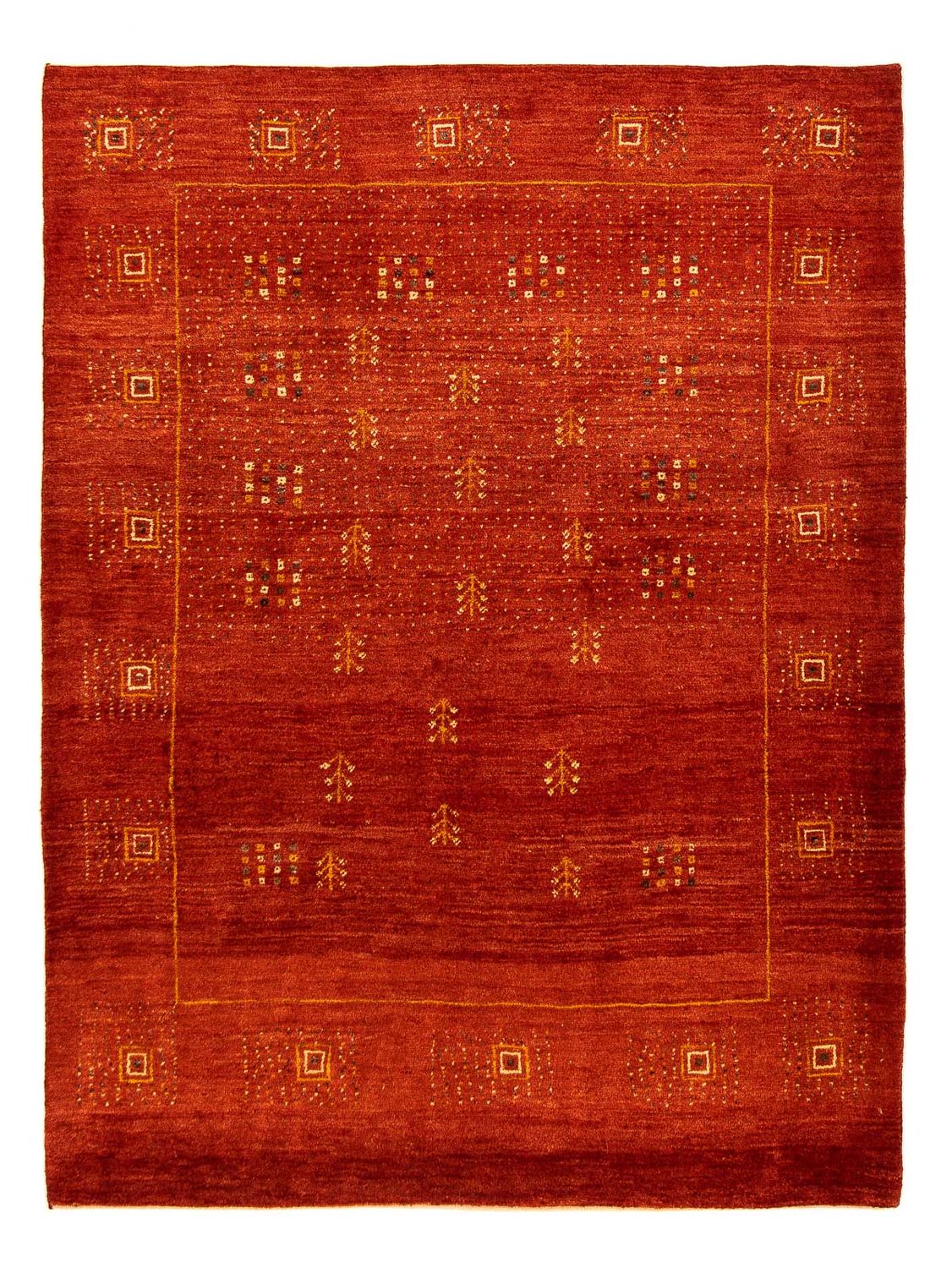 Gabbeh Rug - Loribaft Perser - 202 x 152 cm - dark red