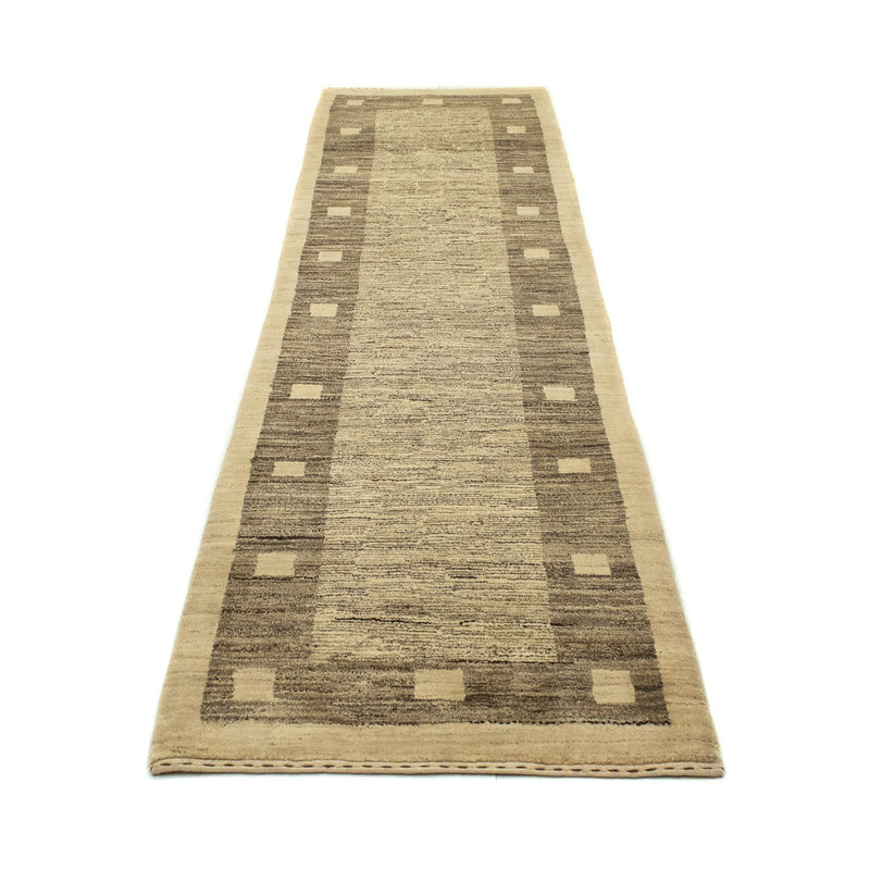 Runner Gabbeh Rug - Indus - 300 x 74 cm - grey