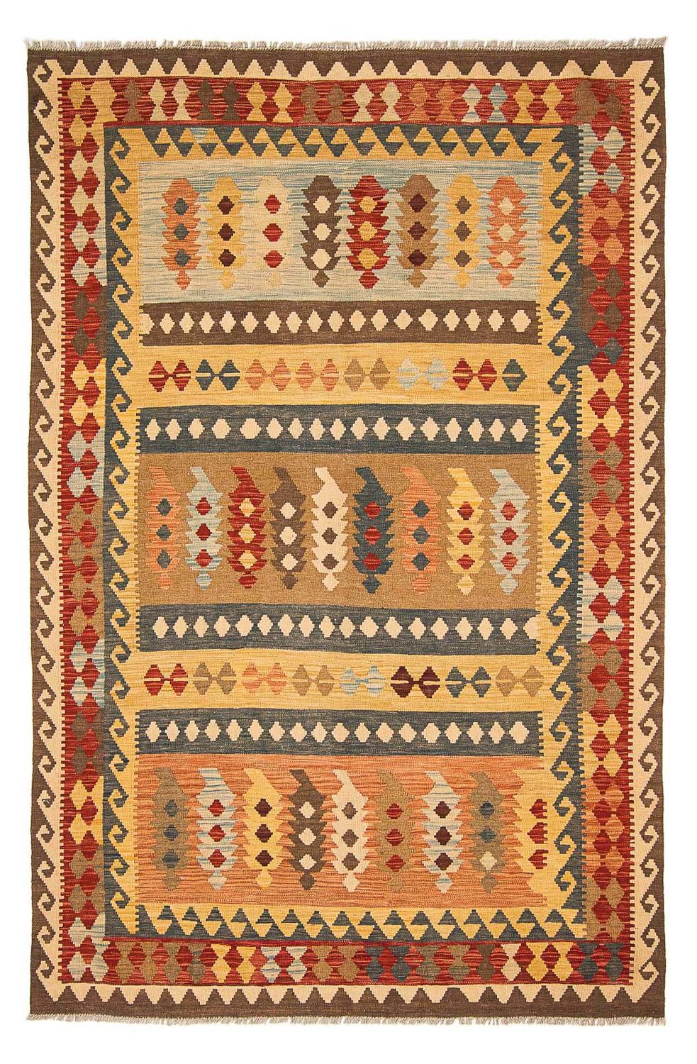 Kelim Rug - Splash - 299 x 201 cm - multicolored