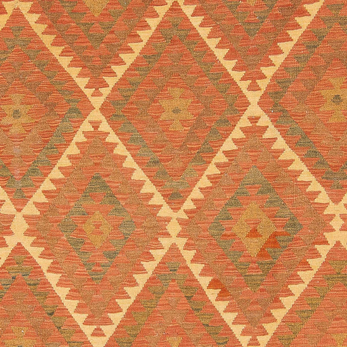 Kelim Rug - Splash - 294 x 207 cm - brown