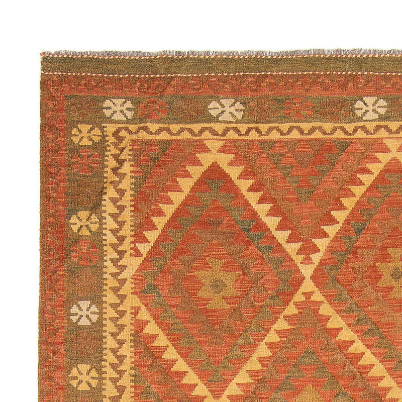 Kelim Rug - Splash - 294 x 207 cm - brown