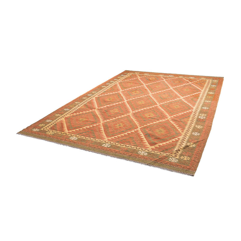 Kelim Rug - Splash - 294 x 207 cm - brown