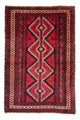 Belutsch Teppich 190 x 124 cm - mehrfarbig