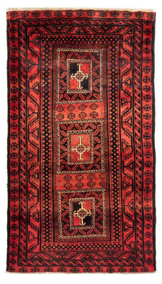 Runner Belutsch Rug - 236 x 127 cm - red