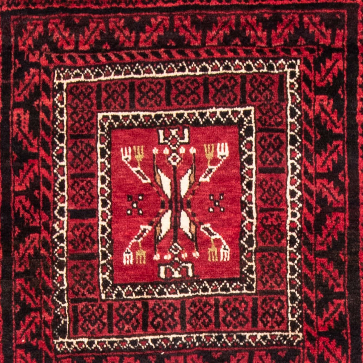 Runner Belutsch Rug - 220 x 114 cm - red