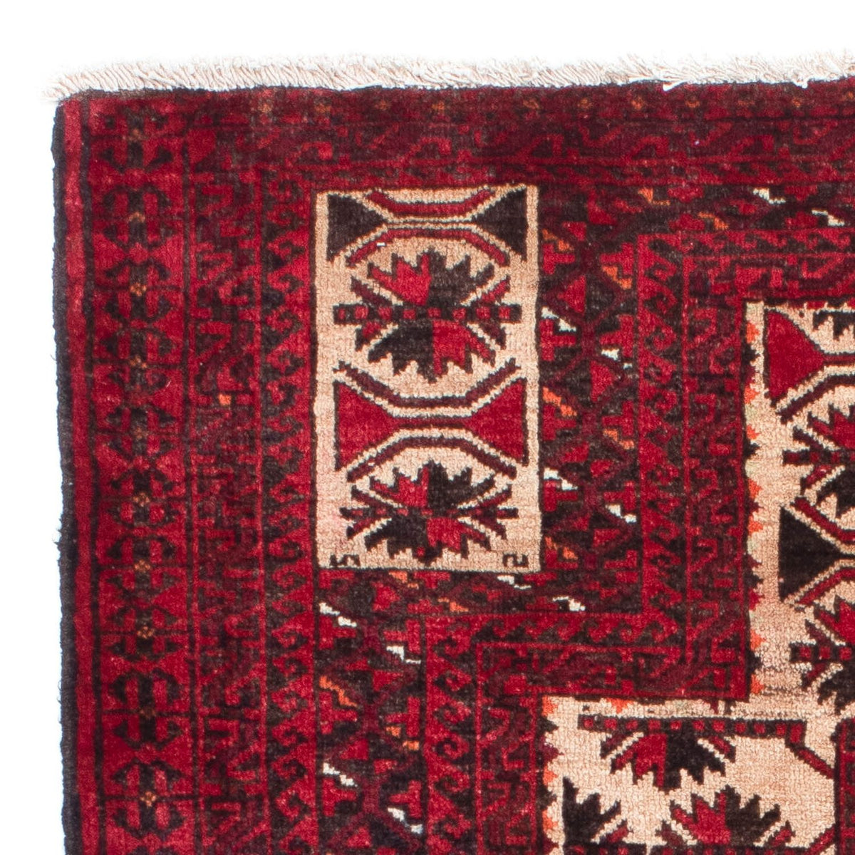 Belutsch Rug - 136 x 91 cm - dark red