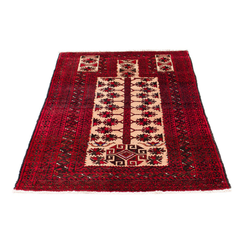 Belutsch Rug - 136 x 91 cm - dark red