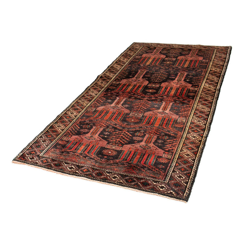 Runner Belutsch Rug - 228 x 114 cm - light red