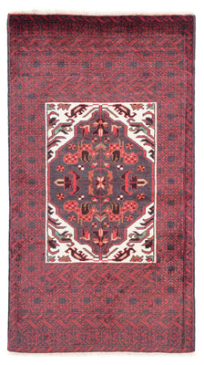 Belutsch Rug - 156 x 87 cm - dark red