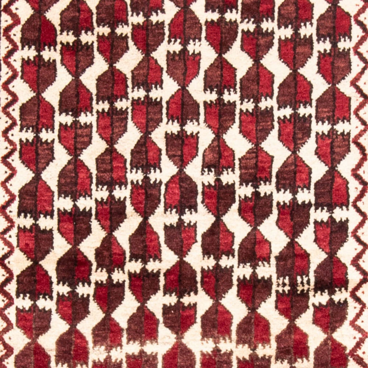Runner Belutsch Rug - 185 x 102 cm - dark red