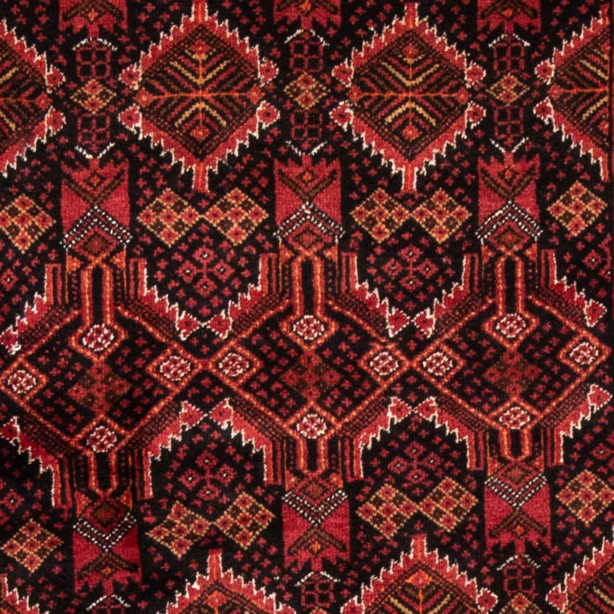 Runner Belutsch Rug - 184 x 96 cm - dark red