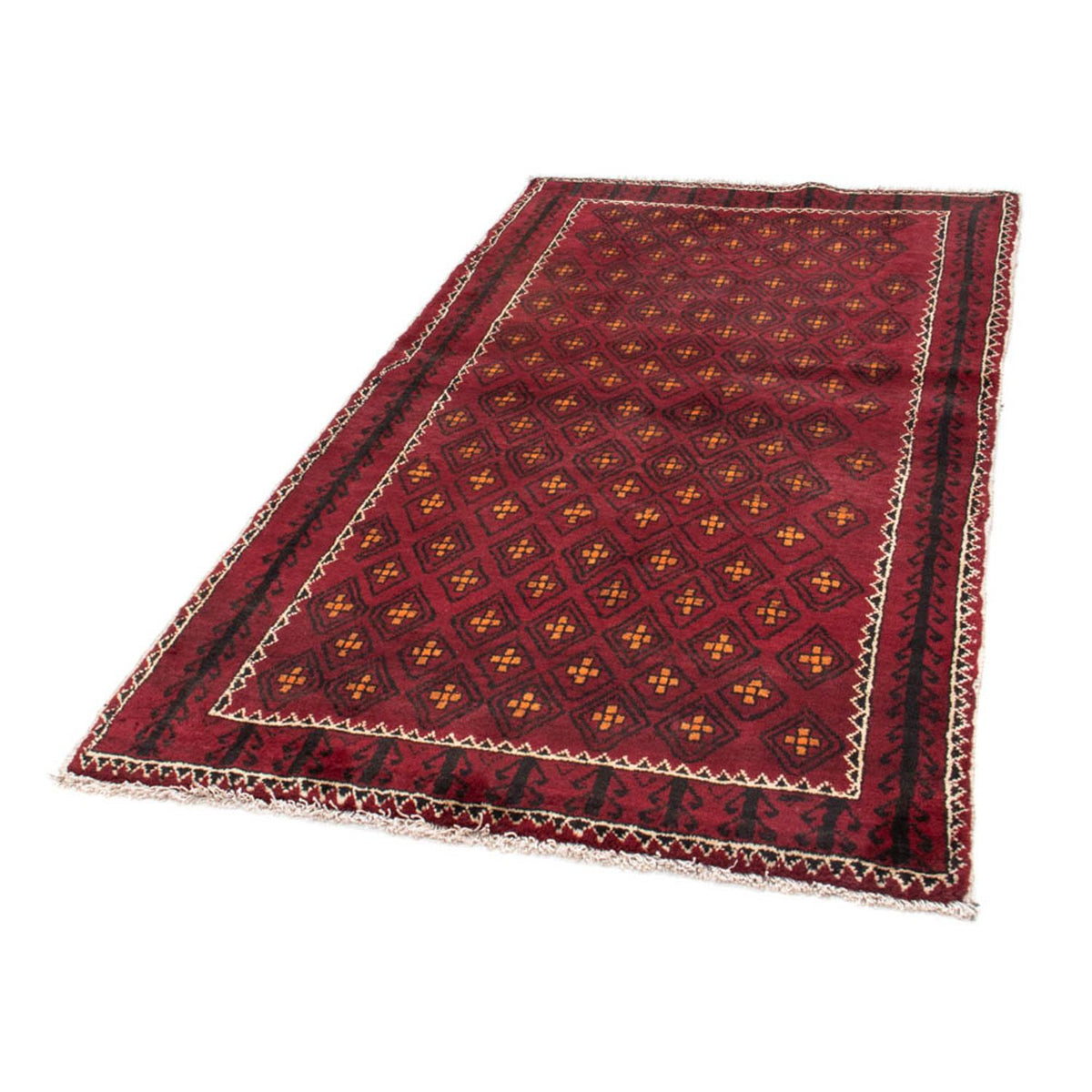 Runner Belutsch Rug - 182 x 103 cm - dark red