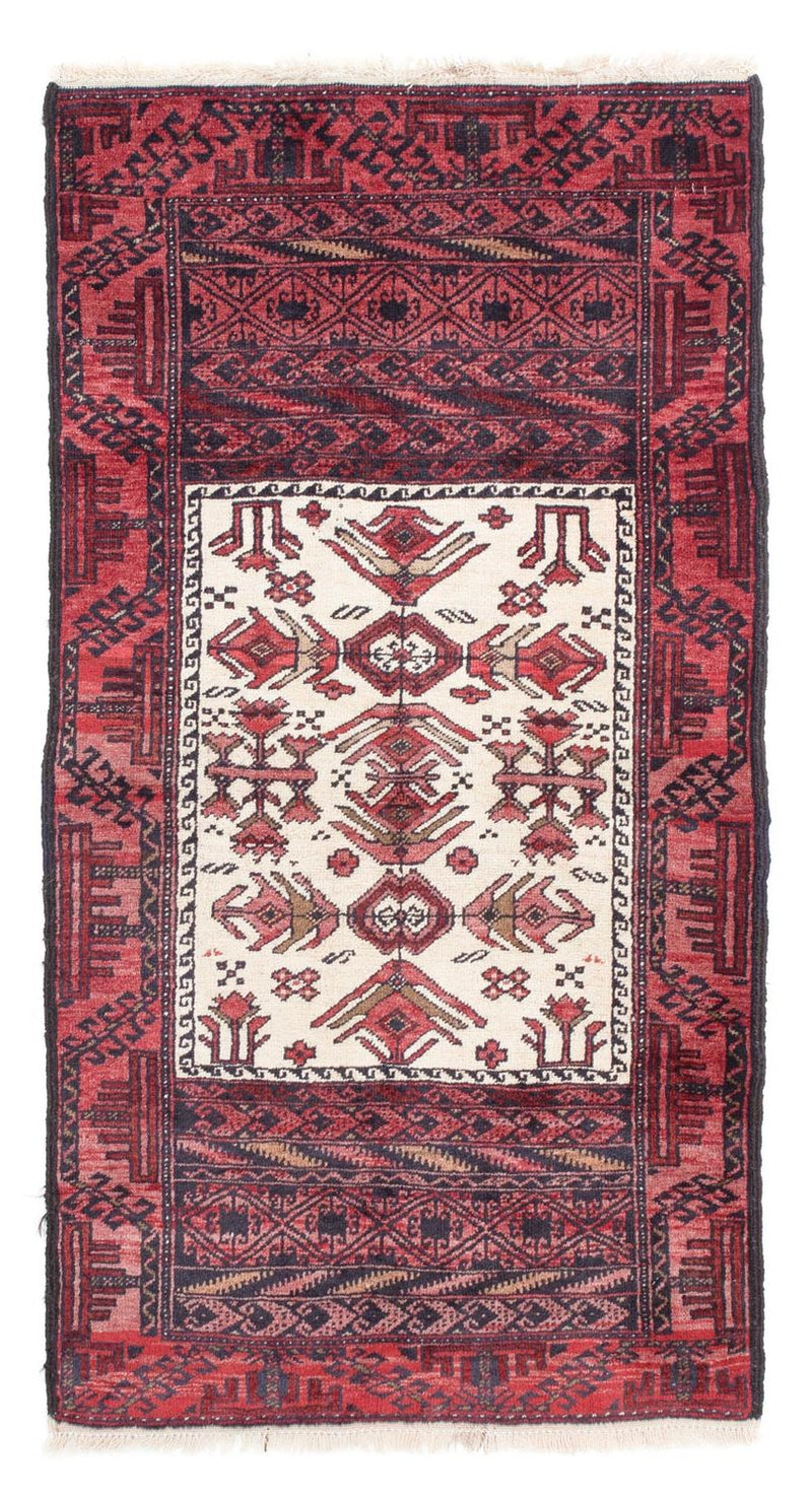 Belutsch Rug - 146 x 77 cm - light red
