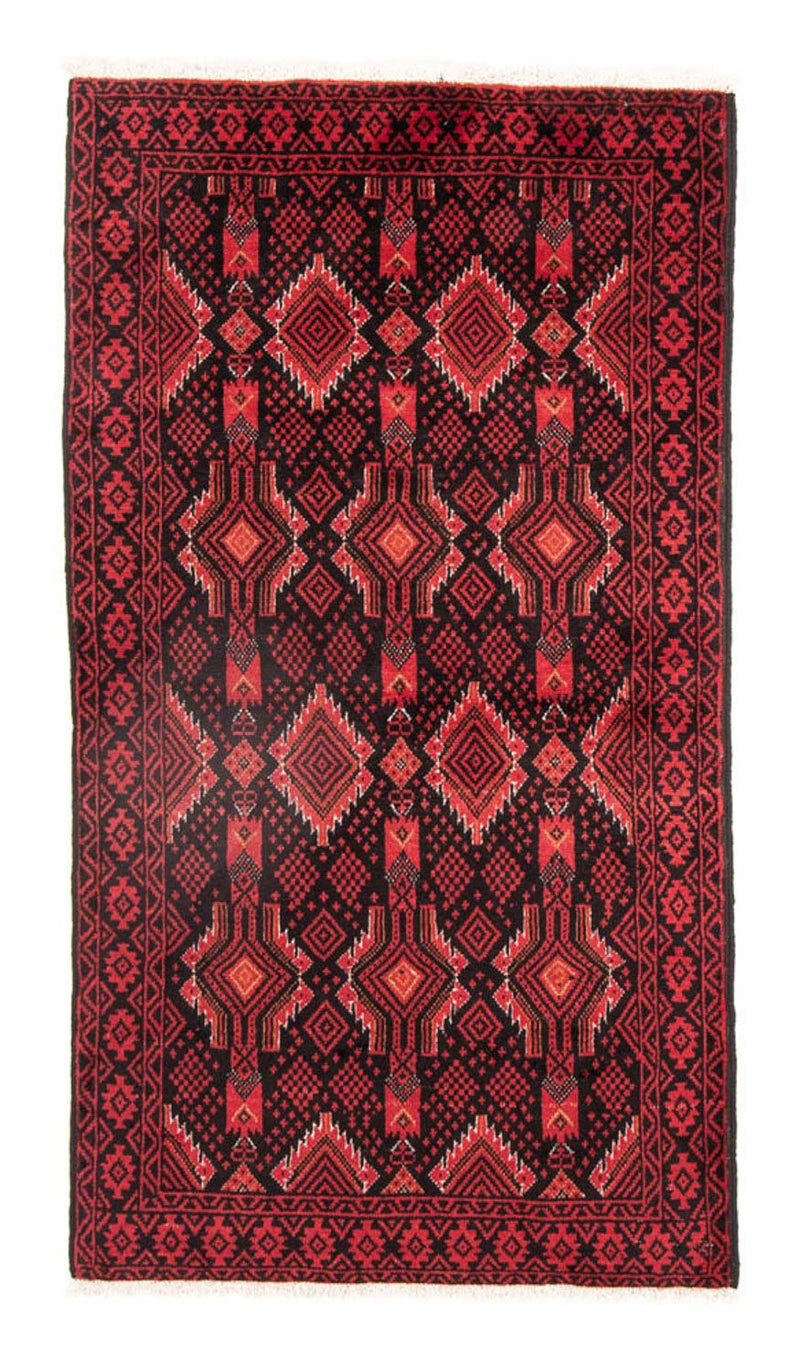 Runner Belutsch Rug - 187 x 103 cm - red