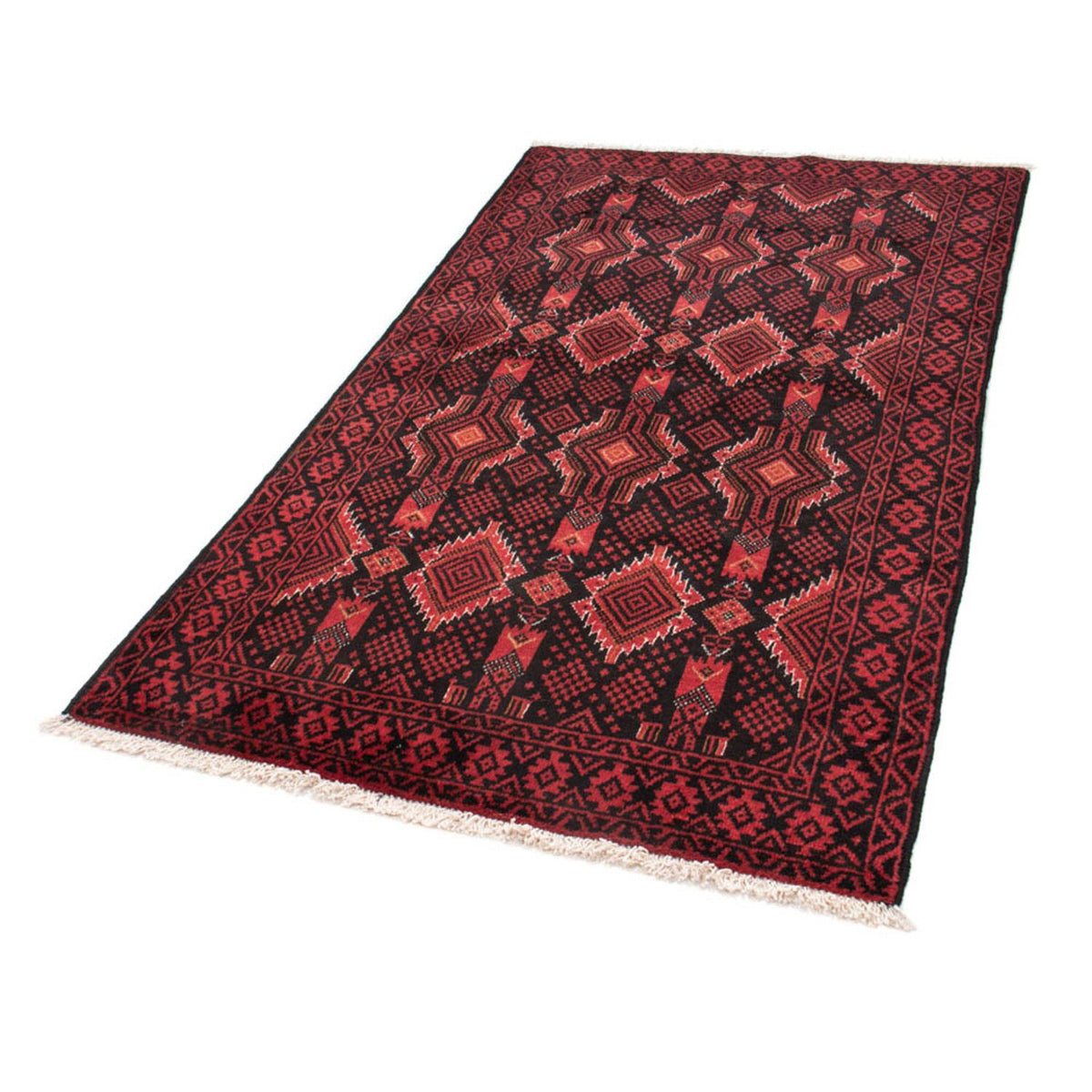 Runner Belutsch Rug - 187 x 103 cm - red