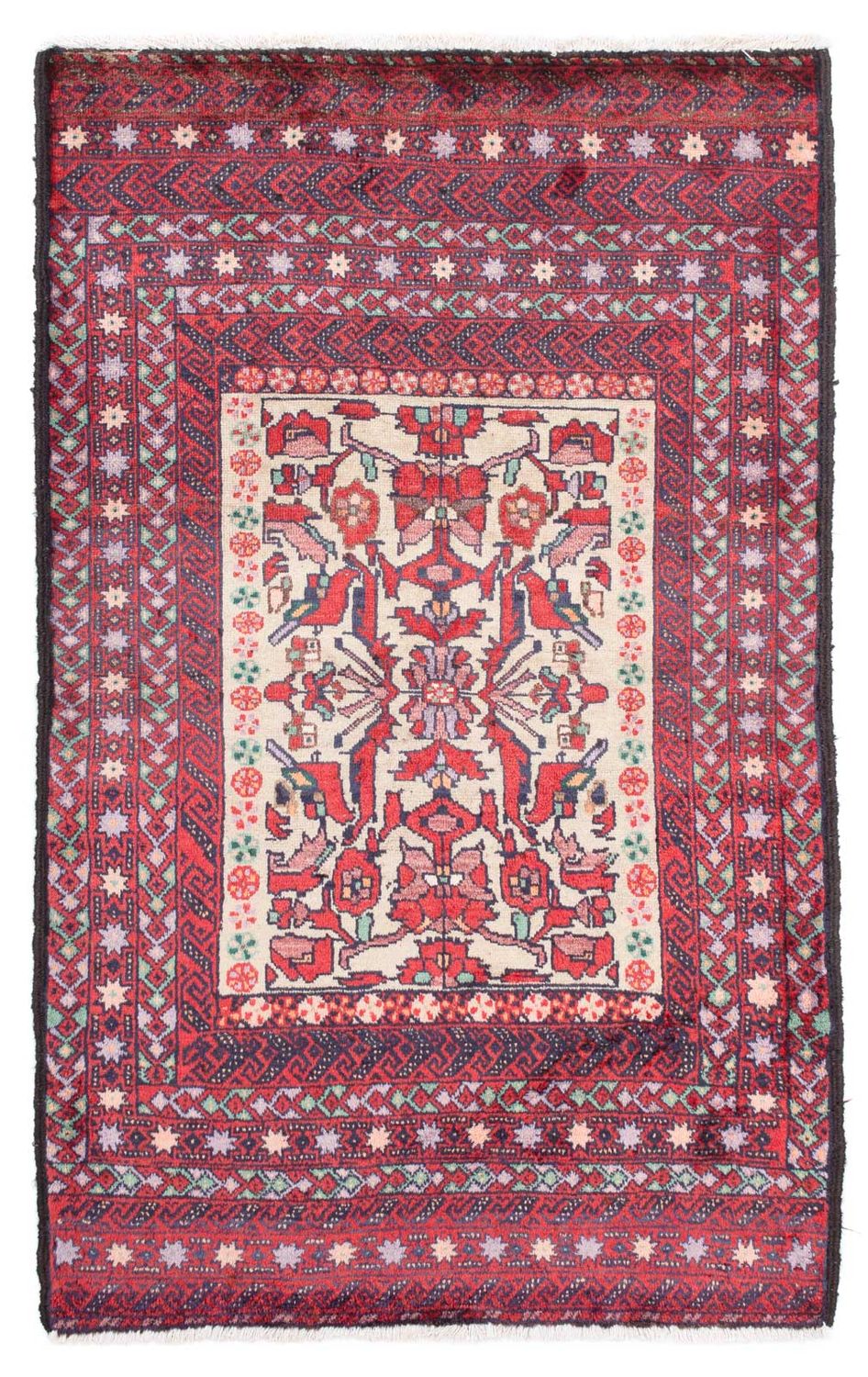 Belutsch Rug - 152 x 93 cm - red
