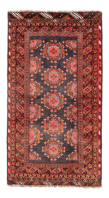 Runner Belutsch Rug - 194 x 105 cm - light red