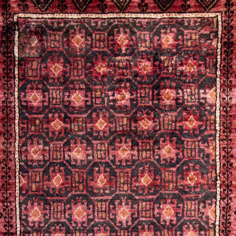 Runner Belutsch Rug - 227 x 110 cm - light red