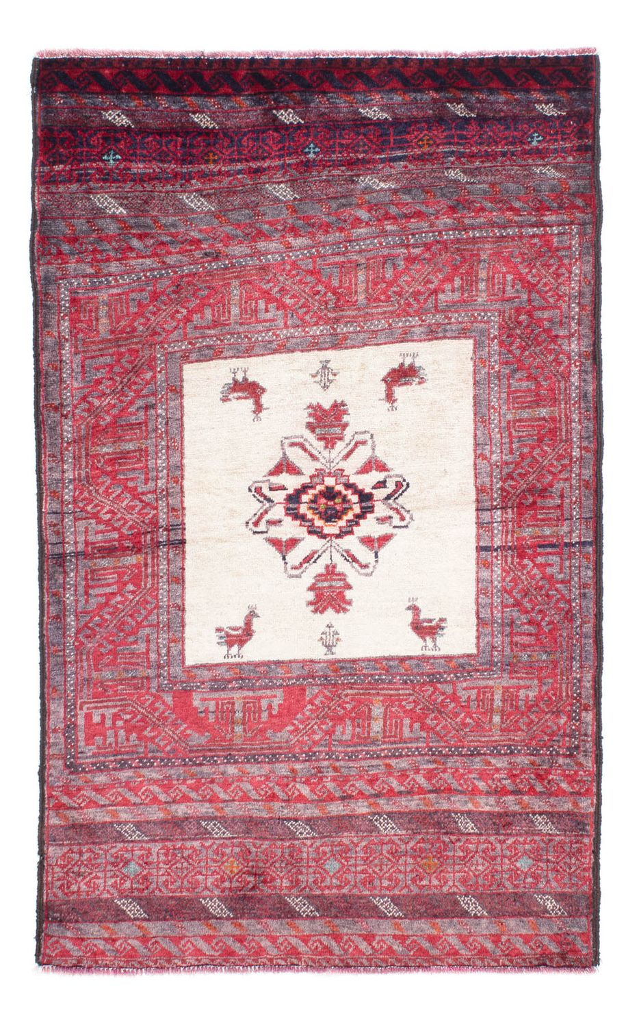 Belutsch Rug - 152 x 91 cm - light red