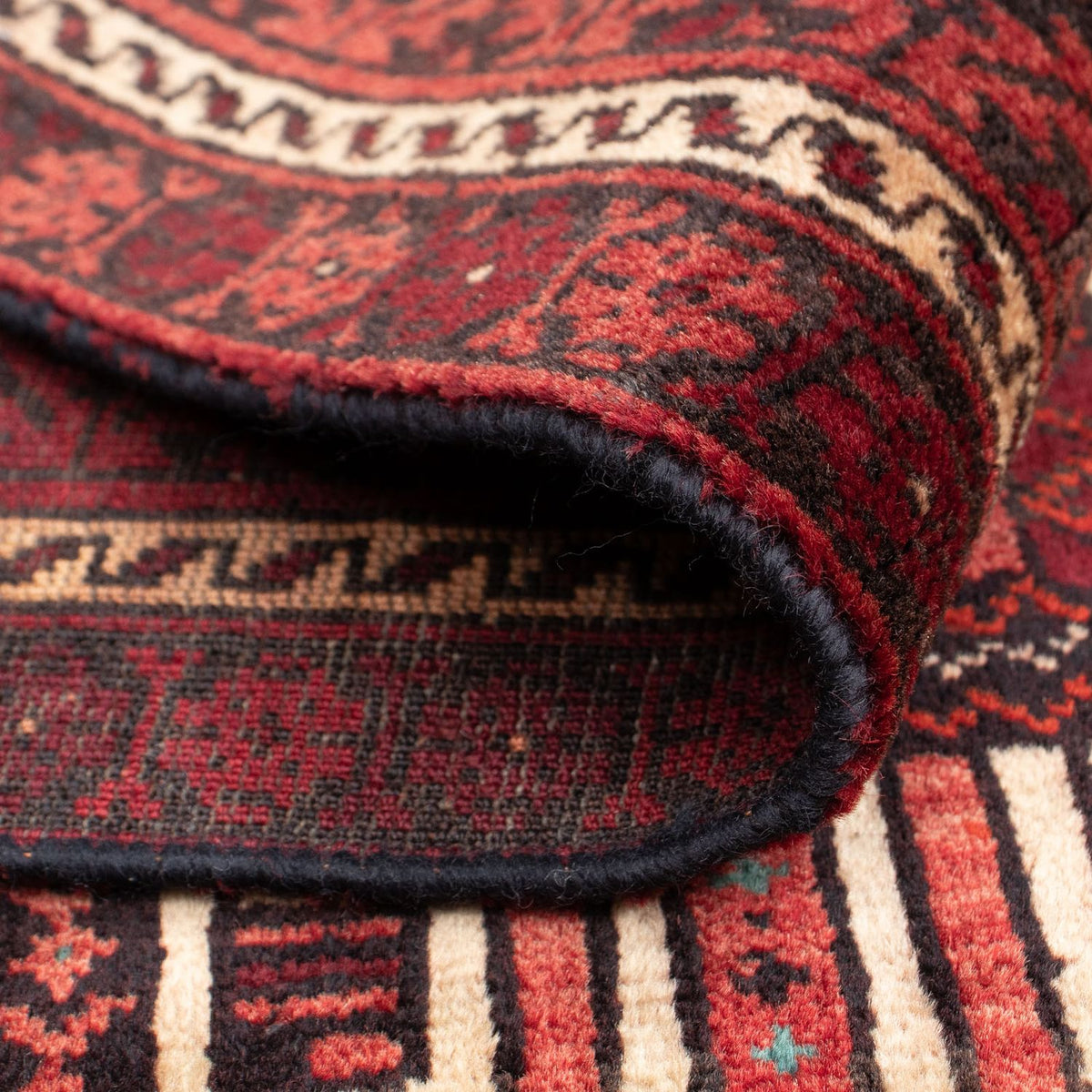 Belutsch Rug - 138 x 89 cm - dark red