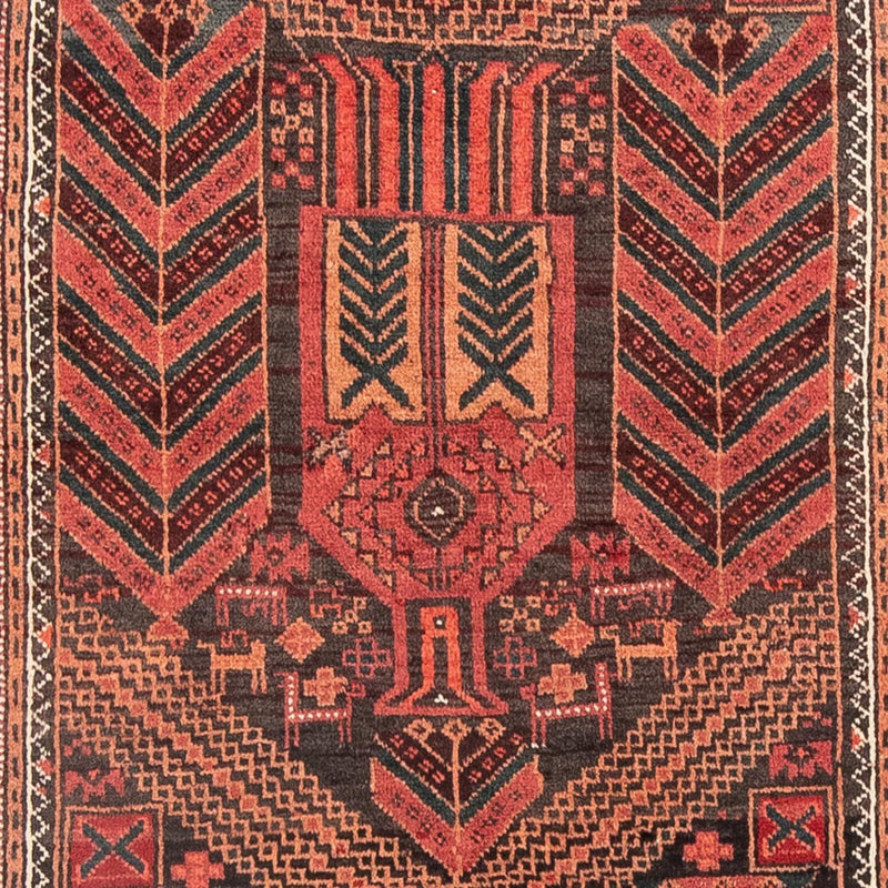 Runner Belutsch Rug - 205 x 100 cm - light red