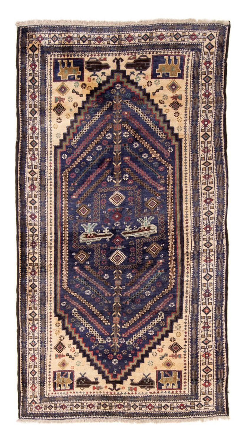 Runner Belutsch Rug - 211 x 112 cm - dark blue