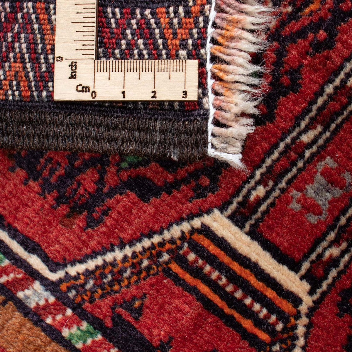 Belutsch Rug - 134 x 94 cm - dark red