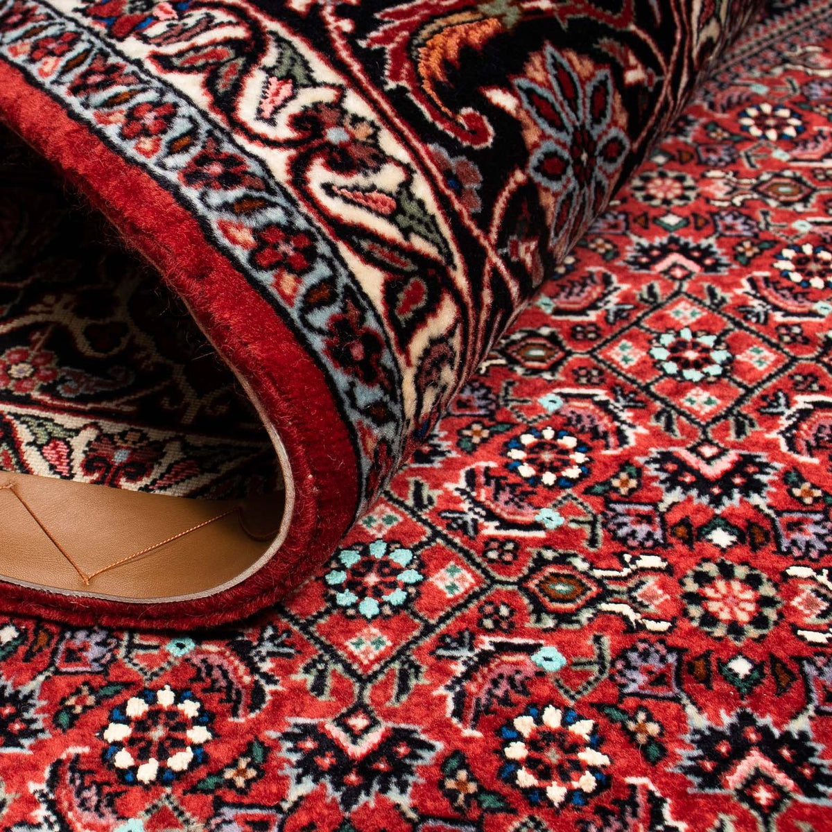 Perser Rug - Bidjar - 258 x 202 cm - dark red