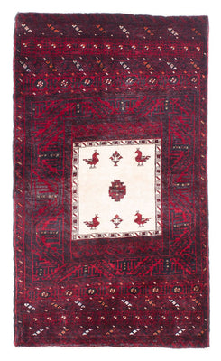 Belutsch Rug - 148 x 92 cm - dark red