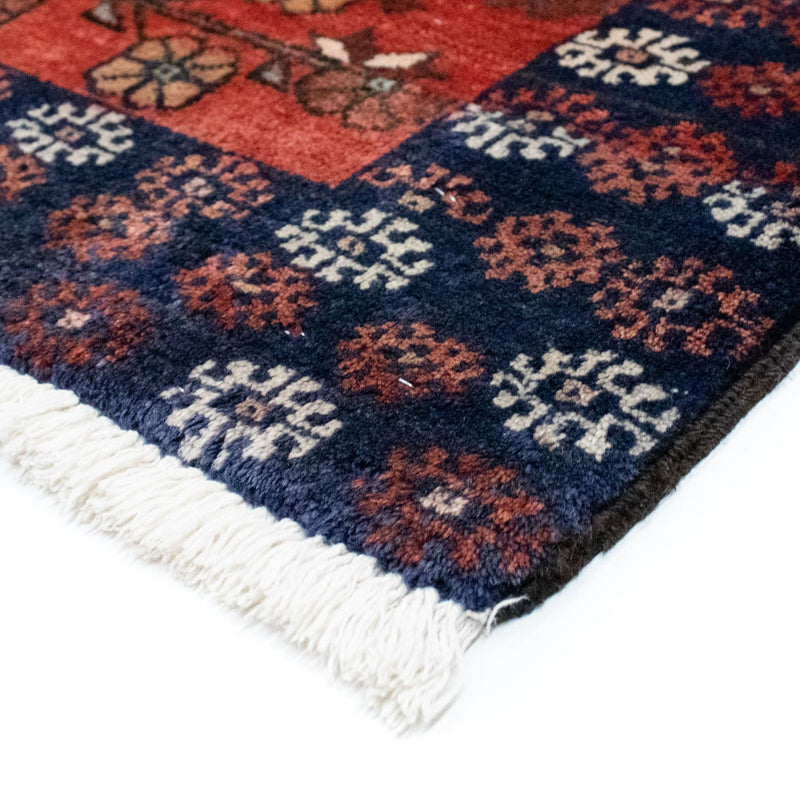 Runner Belutsch Rug - 231 x 123 cm - dark red
