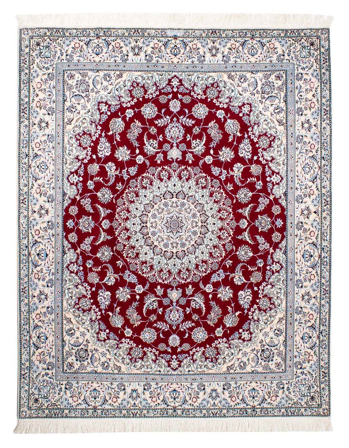 Perser Rug - Nain - Premium - 196 x 158 cm - dark red