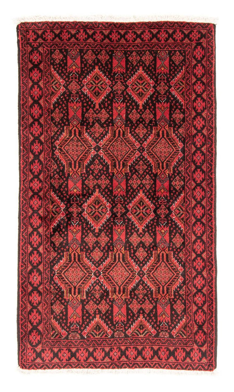 Runner Belutsch Rug - 181 x 102 cm - red