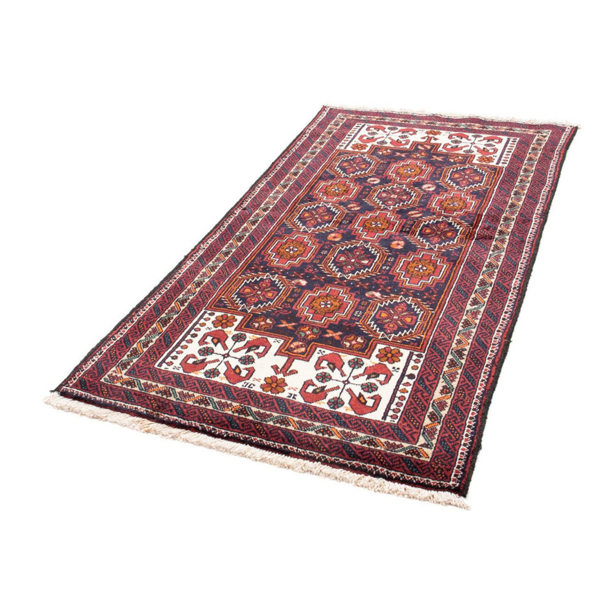 Runner Belutsch Rug - 193 x 101 cm - red