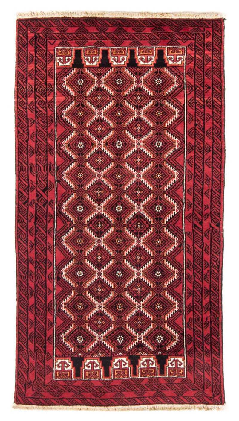 Runner Belutsch Rug - 191 x 101 cm - red