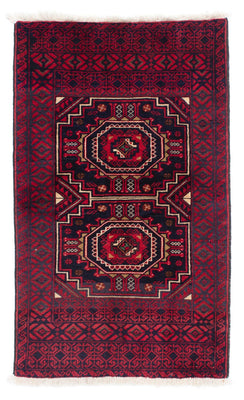 Belutsch Rug - 146 x 84 cm - dark red