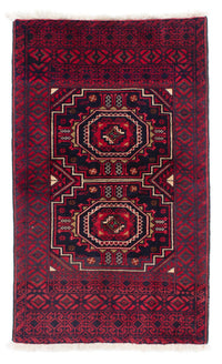Belutsch Rug - 146 x 84 cm - dark red