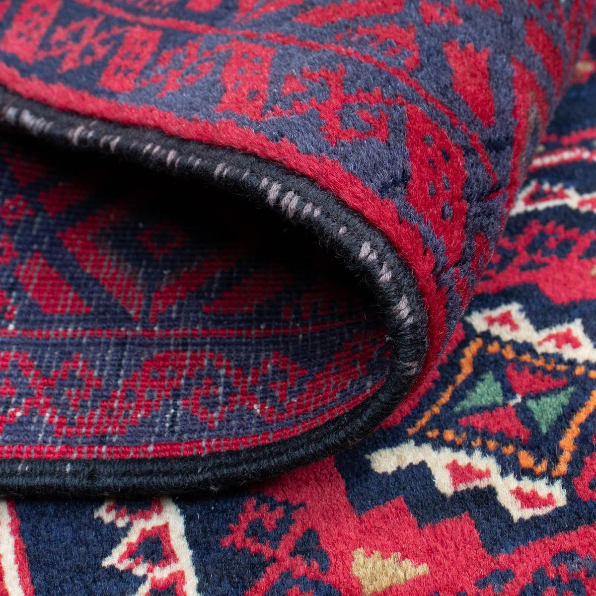 Belutsch Rug - 146 x 84 cm - dark red