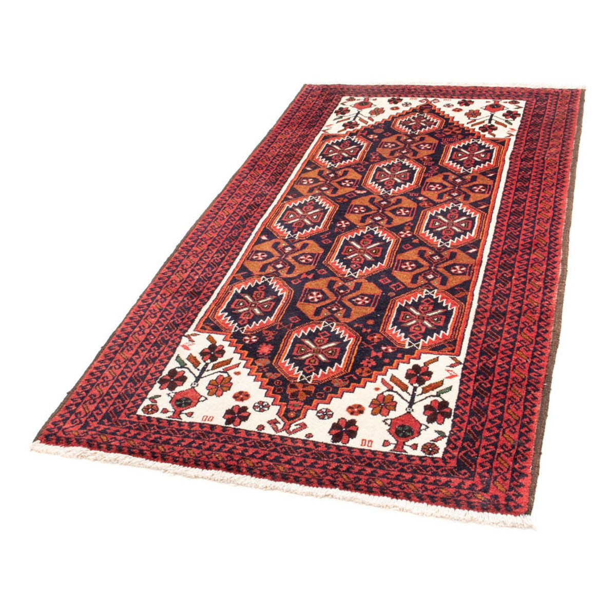 Runner Belutsch Rug - 202 x 100 cm - red